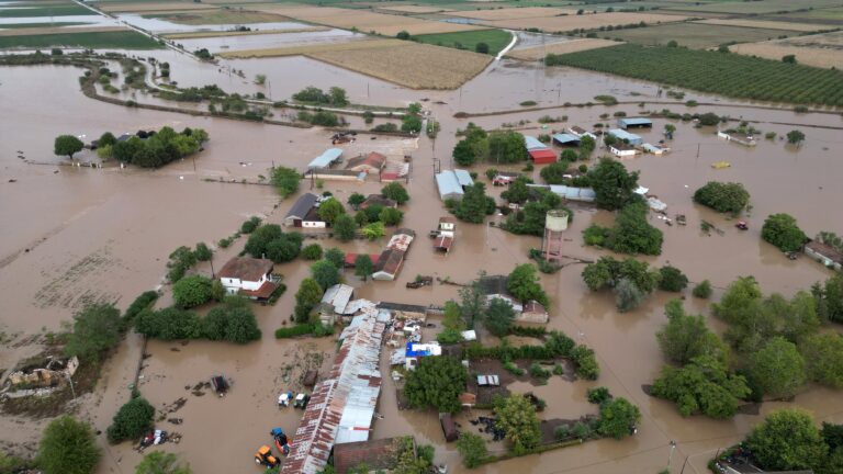 Greece declares state of emergency as severe flooding devastates coastal towns